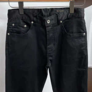 Dolce Gabbana D&G Men Black Wash Skinny Stretch Jeans-GY07LDG8