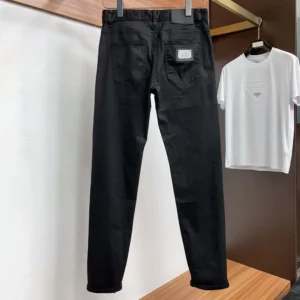Dolce Gabbana D&G Men Black Wash Skinny Stretch Jeans-GY07LDG8