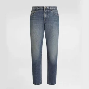 Dolce Gabbana D&G Men Regular Cotton Jeans-GYJCCDG8NR9S9001