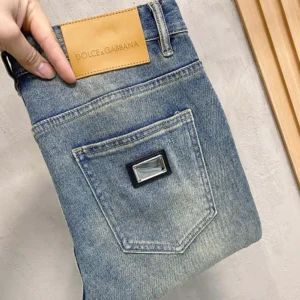 Dolce Gabbana D&G Men Regular Cotton Jeans-GYJCCDG8NR9S9001