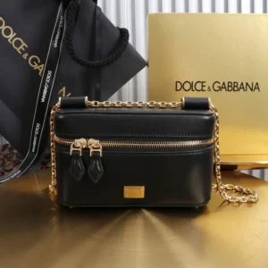 Dolce Gabbana D&G Women Sicily Crossbody Bag-Black BB7800B