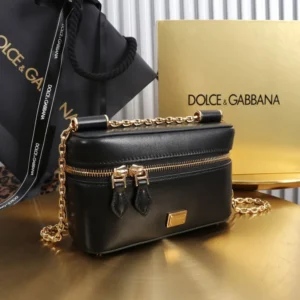 Dolce Gabbana D&G Women Sicily Crossbody Bag-Black BB7800B