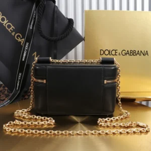 Dolce Gabbana D&G Women Sicily Crossbody Bag-Black BB7800B