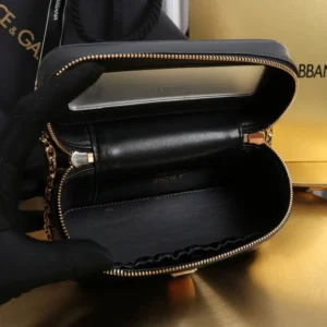 Dolce Gabbana D&G Women Sicily Crossbody Bag-Black BB7800B