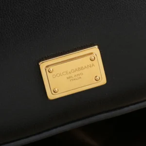 Dolce Gabbana D&G Women Sicily Crossbody Bag-Black BB7800B