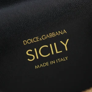 Dolce Gabbana D&G Women Sicily Crossbody Bag-Black BB7800B