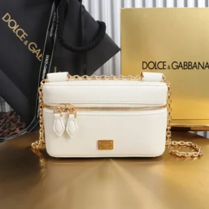 Dolce Gabbana D&G Women Sicily Crossbody Bag-White BB7800B