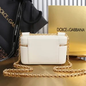 Dolce Gabbana D&G Women Sicily Crossbody Bag-White BB7800B