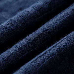 Fendi Men Dark Blue Cotton Tricot Polo Shirt FZC162AU