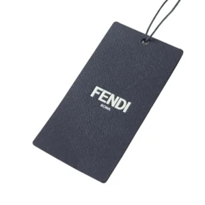 Fendi Men Dark Blue Cotton Tricot Polo Shirt FZC162AU