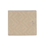 Fendi Men Shadow Wallet Beige Leather Bi-fold M0169AP