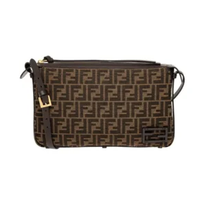 Fendi Men Simply FF Shoulder Bag with Fendi Baguette Motif
