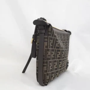 Fendi Men Simply FF Shoulder Bag with Fendi Baguette Motif