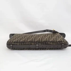 Fendi Men Simply FF Shoulder Bag with Fendi Baguette Motif