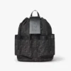 Fendi Men Strike Medium FF Jacquard Fabric Backpack-Gray