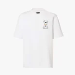 Fendi Men White Cotton T-shirt FY0936AW0NF0QA0