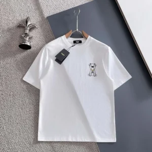 Fendi Men White Cotton T-shirt FY0936AW0NF0QA0