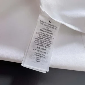 Fendi Men White Cotton T-shirt FY0936AW0NF0QA0