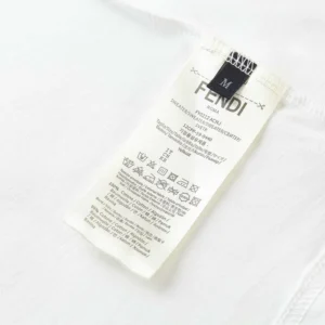 Fendi Men White Cotton T-shirt FY0936B05MF0H0G