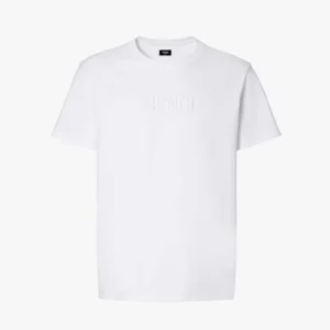 Fendi Men White Cotton T-shirt FY1319AY0GF0QA0