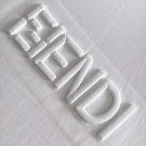 Fendi Men White Cotton T-shirt FY1319AY0GF0QA0