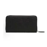 Fendi Men Zip Around Wallet in FF Motif Nappa Leather Black