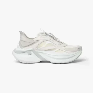 Fendi Unisex F-Light Sneakers White Leather and Mesh Running Shoes