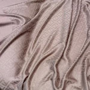 Fendi Unisex FF Shawl Dove Gray Silk and Wool Shawl FXT069AJW7F1N3T