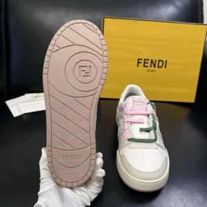 Fendi Unisex Match White Leather Low-tops 8E8943AY