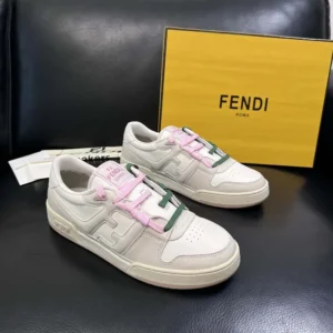 Fendi Unisex Match White Leather Low-tops 8E8943AY