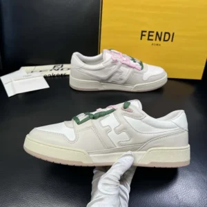 Fendi Unisex Match White Leather Low-tops 8E8943AY