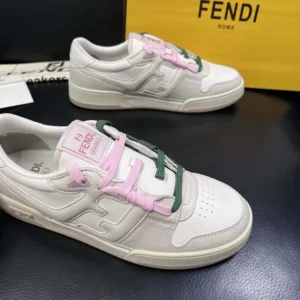 Fendi Unisex Match White Leather Low-tops 8E8943AY