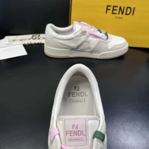 Fendi Unisex Match White Leather Low-tops 8E8943AY