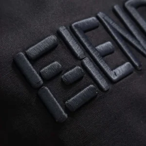Fendi Women Black Cotton T-shirt FY1319AY0GF0QA1