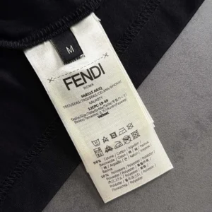Fendi Women Black Cotton T-shirt FY1319AY0GF0QA1
