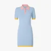 Fendi Women Blue FF Cotton and Silk Dress FZDE35AW