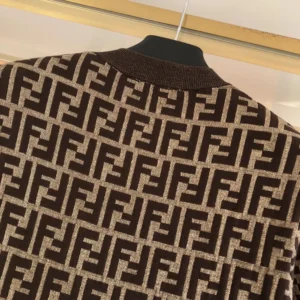 Fendi Women Brown FF Cotton Dress FZDD54ASJTF0GGE