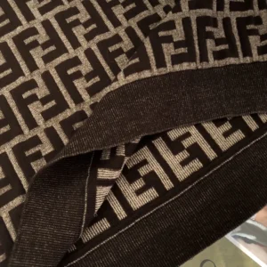 Fendi Women Brown FF Cotton Dress FZDD54ASJTF0GGE