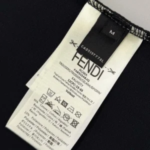 Fendi Women Dark Blue Cotton T-shirt FY0936B05OF0PTH