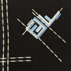 Fendi Women Dark Blue Cotton T-shirt FY0936B05OF0PTH
