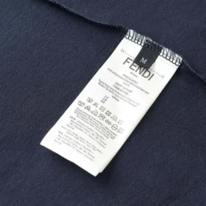 Fendi Women Dark Blue Cotton T-shirt FY1319AUOBF0PTH