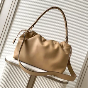 Fendi Women Mamma Baguette Large Cappuccino Nappa Leather Bag 8BR834AQ