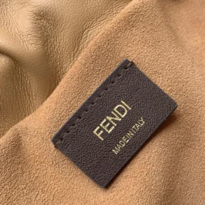 Fendi Women Mamma Baguette Large Cappuccino Nappa Leather Bag 8BR834AQ