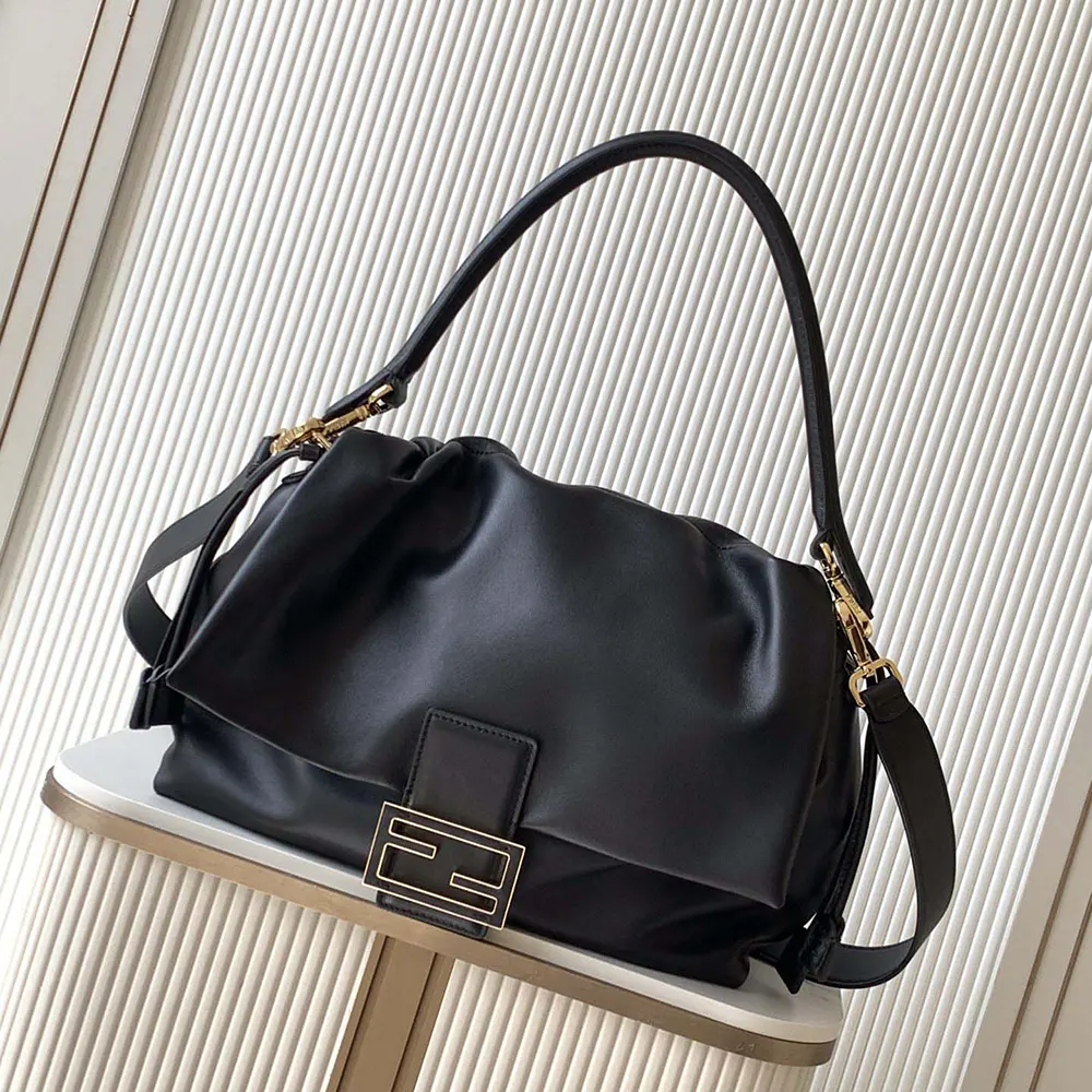 Fendi Women Mamma Baguette Large Nappa Leather Bag 8BR834AQ