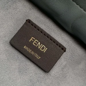 Fendi Women Mamma Baguette Small Mercury Blue Nappa Leather Mini-bag 8BS105AB