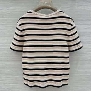 Fendi Women Top Multicolor Striped Cotton Jumper FS8110AW