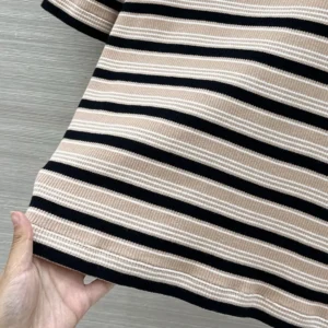 Fendi Women Top Multicolor Striped Cotton Jumper FS8110AW