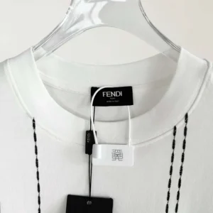 Fendi Women White Cotton T-shirt FY0936B05OF0H0G