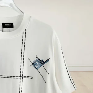 Fendi Women White Cotton T-shirt FY0936B05OF0H0G
