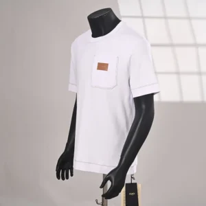 Fendi Women White cotton T-shirt FY0936B05MF0H0G